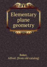 Elementary plane geometry