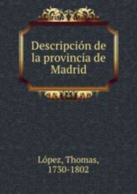 Descripcin de la provincia de Madrid
