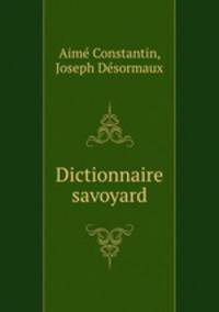 Dictionnaire savoyard