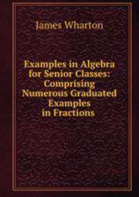 Examples in Algebra for Senior Classes: Comprising Numerous Graduated Examples in Fractions .