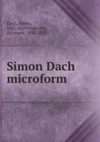 Simon Dach microform