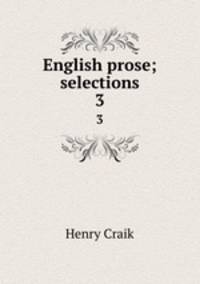 English prose; selections. 3