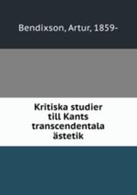 Kritiska studier till Kants transcendentala stetik