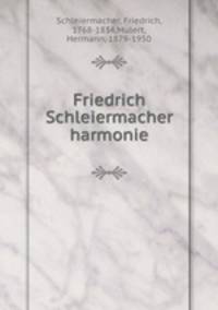Friedrich Schleiermacher harmonie