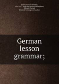 German lesson grammar;
