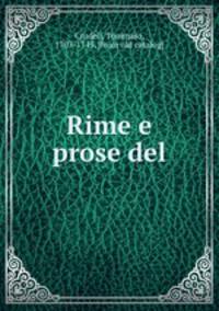 Rime e prose del