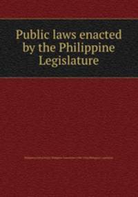 Public laws enacted by the Philippine Legislature
