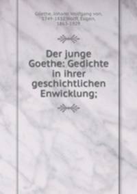 Der junge Goethe. Gedichte in ihrer geschichtlichen Enwicklung
