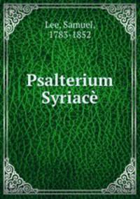 Psalterium Syriac