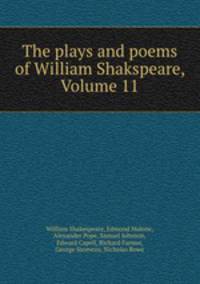 The plays and poems of William Shakspeare, Volume 11