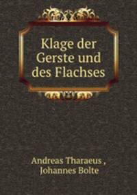 Klage der Gerste und des Flachses