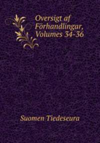 Oversigt af Forhandlingar, Volumes 34-36