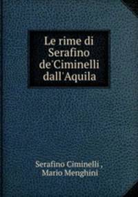 Le rime di Serafino de
