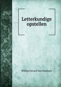 Letterkundige opstellen