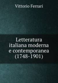 Letteratura italiana moderna e contemporanea (1748-1901)