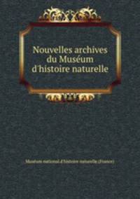 Nouvelles archives du Museum d