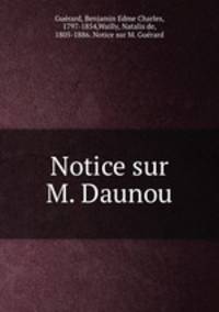 Notice sur M. Daunou