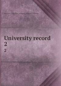 University record. 2