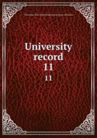 University record. 11