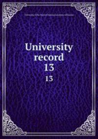 University record. 13