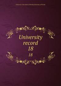 University record. 18