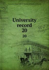 University record. 20