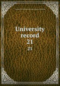 University record. 21