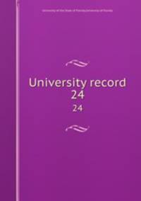 University record. 24