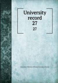 University record. 27