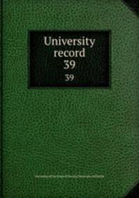 University record. 39