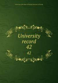 University record. 42