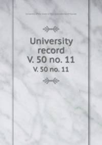 University record. V. 50 no. 11