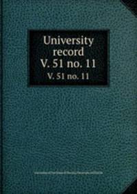 University record. V. 51 no. 11