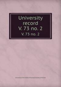 University record. V. 73 no. 2