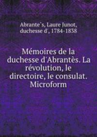 Memoires de la duchesse d