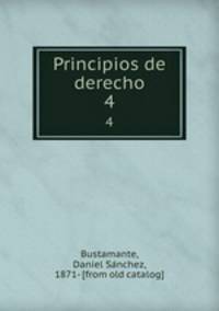 Principios de derecho. 4