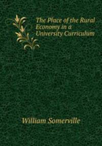 The Place of the Rural Economy in a University Curriculum