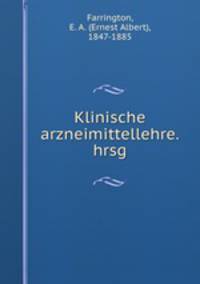 Klinische arzneimittellehre.hrsg