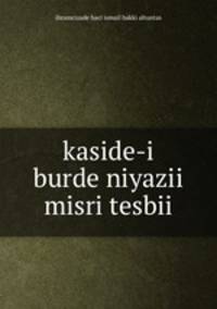 kaside-i burde niyazii misri tesbii