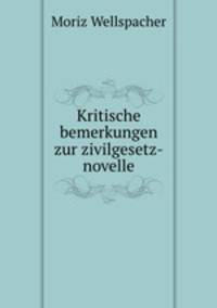 Kritische bemerkungen zur zivilgesetz-novelle