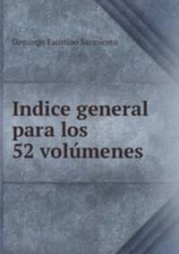 Indice general para los 52 volumenes