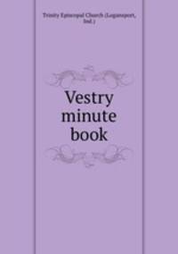 Vestry minute book