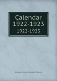 Calendar. 1922-1923
