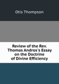 Review of the Rev. Thomas Andros