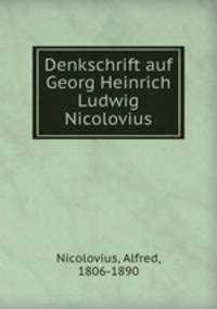 Denkschrift auf Georg Heinrich Ludwig Nicolovius
