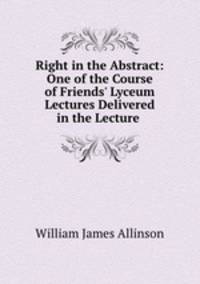 Right in the Abstract: One of the Course of Friends