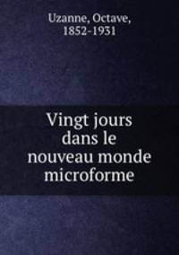 Vingt jours dans le nouveau monde microforme