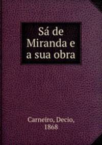 Sa? de Miranda e a sua obra