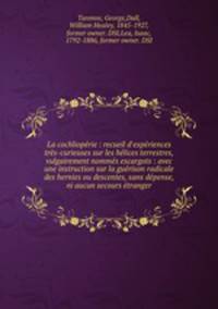 La cochlioperie : recueil d