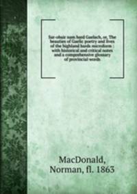 Sar-obair nam bard Gaelach, or, The beauties of Gaelic poetry and lives of the highland bards microform : with historical and critical notes and a comprehensive glossary of provincial words